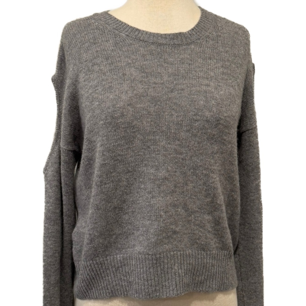 McQ by Alexander McQueen Wool Cold Shoulder Sweater